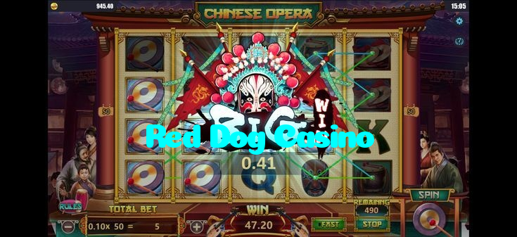 Red Dog Casino casino presented on mobile device in Pakistan with slots and live games
